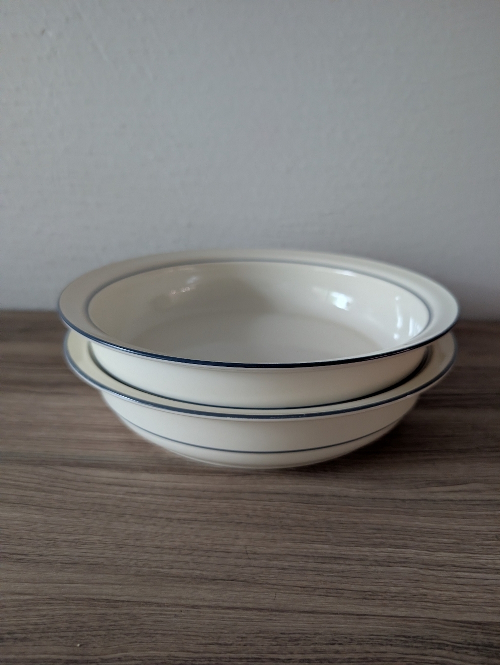2 Lenox‎ "For The Blue Patterns" Pinstripe 9 3/4" Rare Serving Bowl Replacement